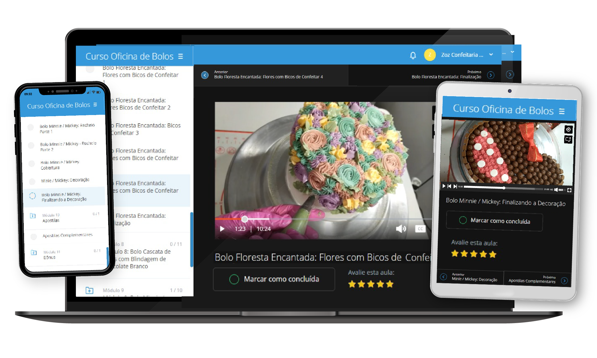 KIT DE CURSOS OFICINA DE BOLOS