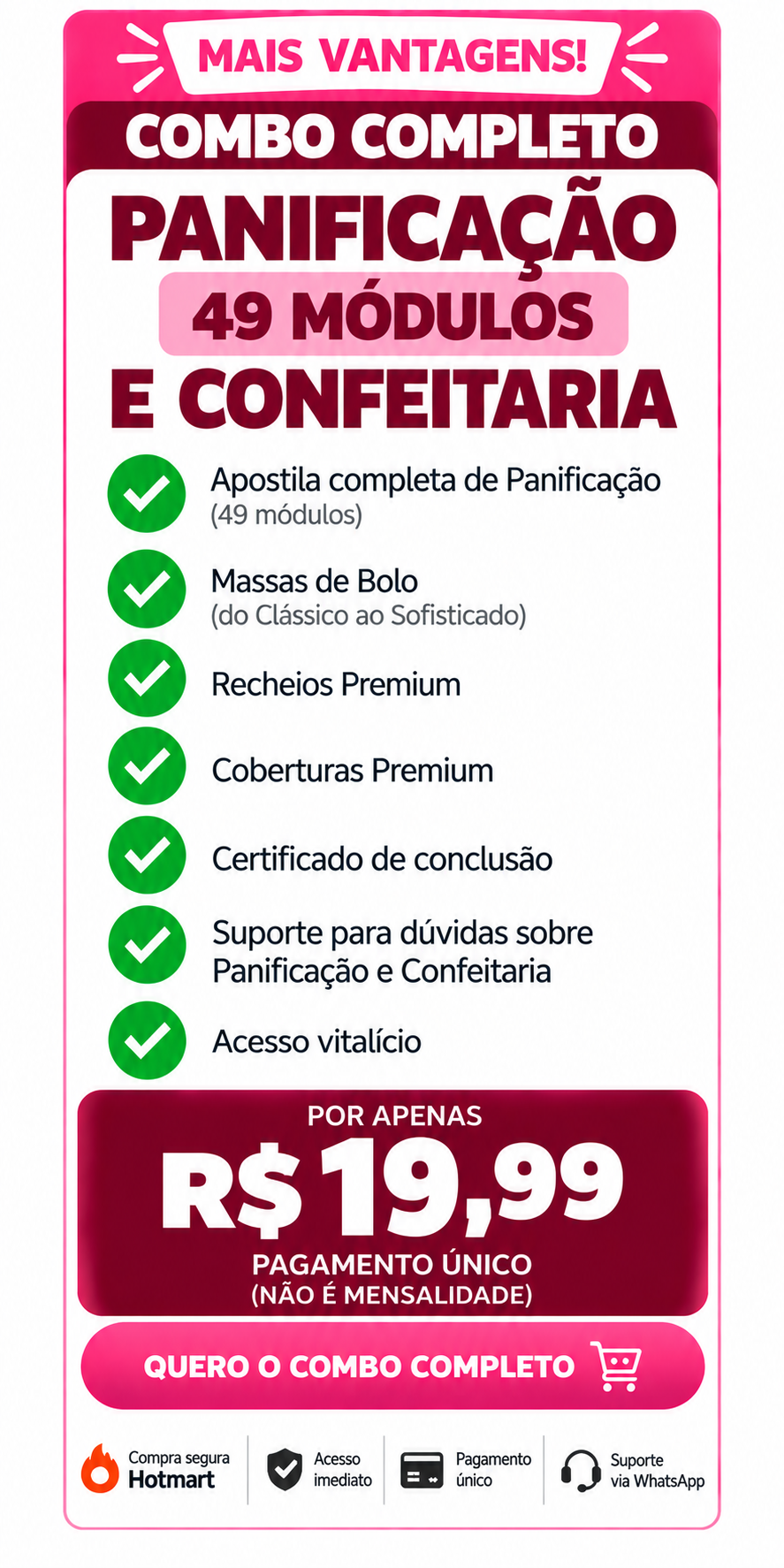 curso panificação e confeitaria