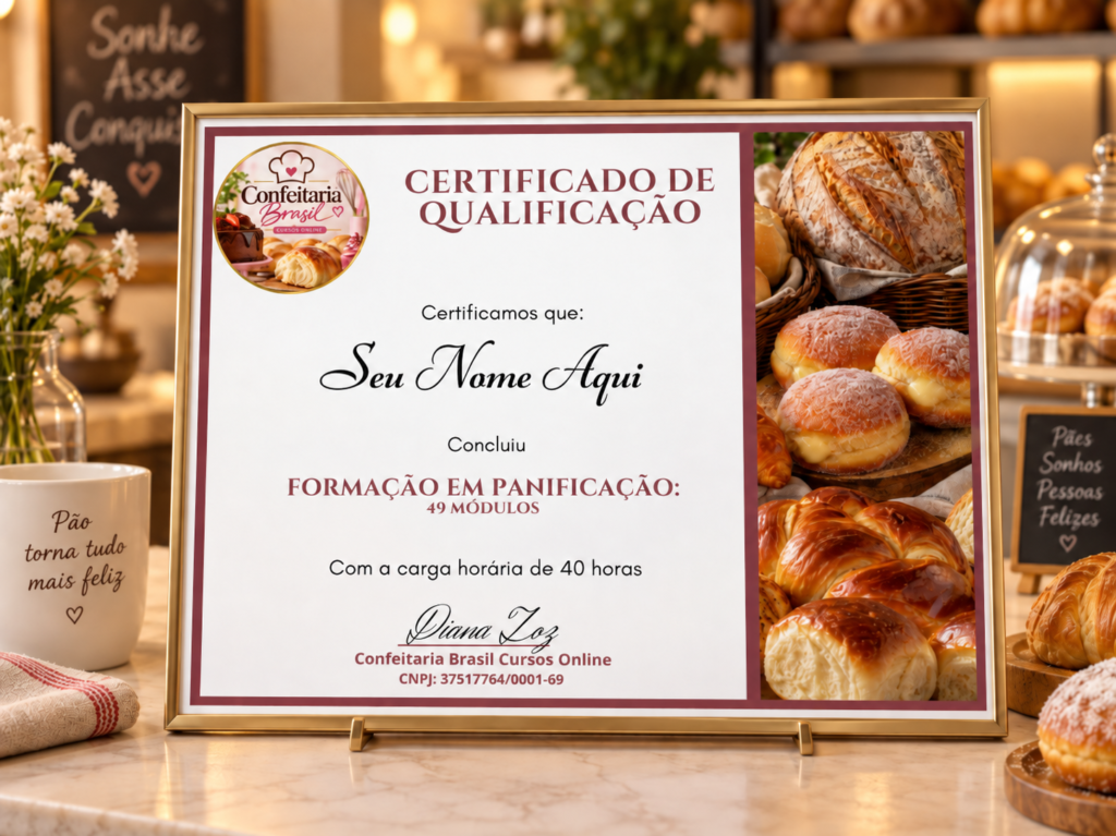 curso panificação e confeitaria