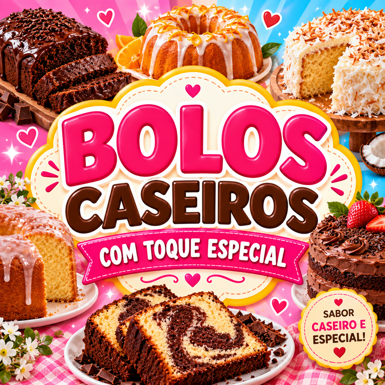 receitas bolos caseiros